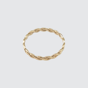 gold fill twisted wire stacking ring
