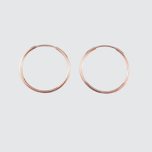 rose gold hoop earrings