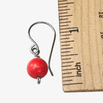 Titanium Coral Jasper Earrings