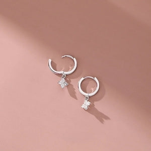 Small Clover Hoop Earrings