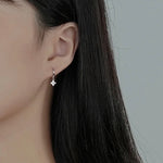 Small Clover Hoop Earrings
