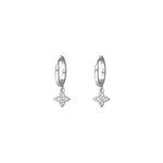 Small Clover Hoop Earrings