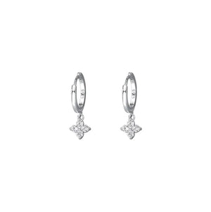 Small Clover Hoop Earrings