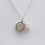 Libra & Rose Quartz Necklace Gift
