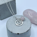 Libra & Rose Quartz Necklace Gift