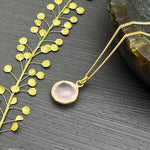 Rose Quartz Sterling Silver Necklace