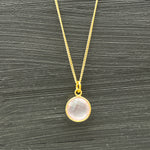 Rose Quartz Sterling Silver Necklace