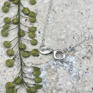 Sterling Silver Floating Heart Necklace