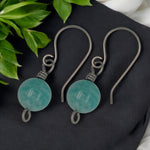 Titanium Amazonite  Earrings
