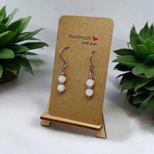 Titanium Moonstone Earrings