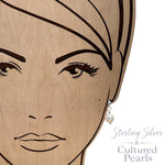 Sterling Silver Cultured Pearl Post Earrings