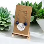 Titanium Lapis Lazuli Earrings