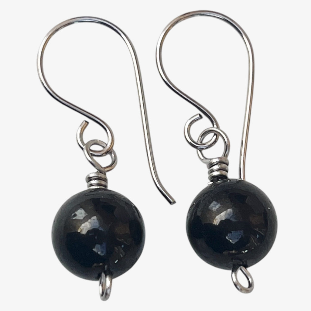 Titanium Jet Earrings