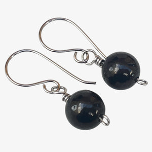 Titanium Jet Earrings