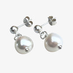 Sterling Silver Cultured Pearl Post Earrings
