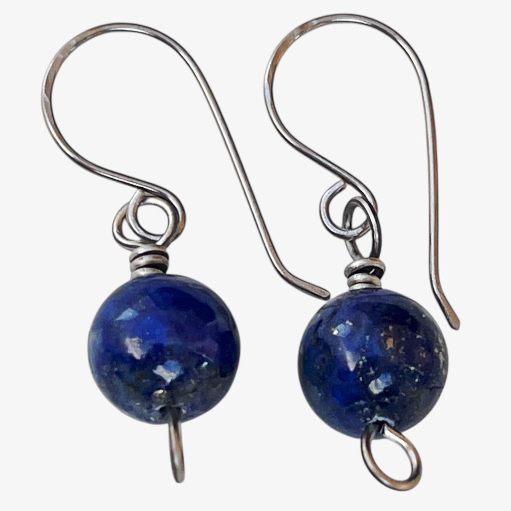 Titanium Lapis Lazuli Earrings