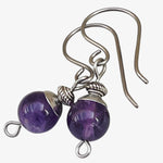 Amethyst Titanium Earrings