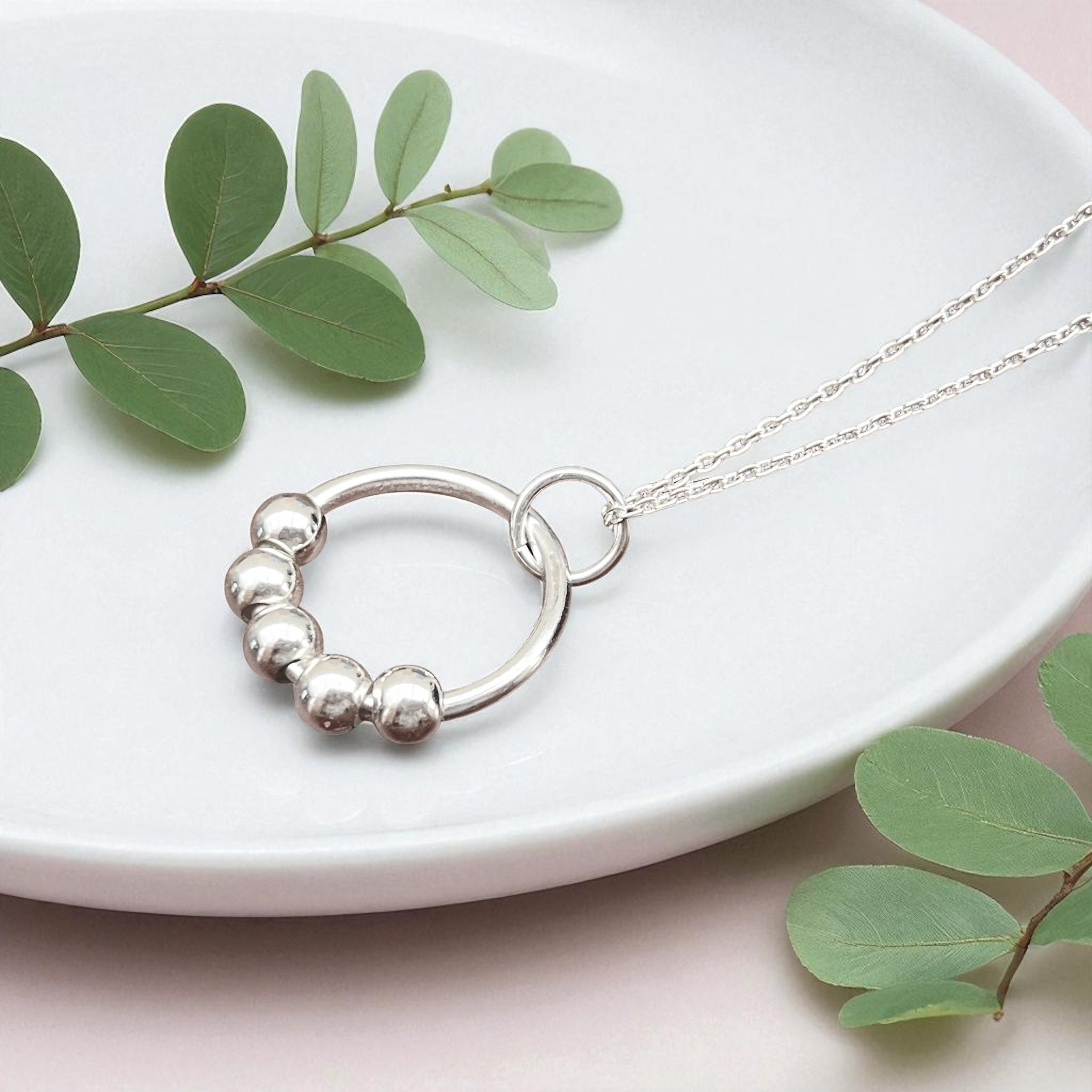 50th Birthday Gift Sterling Silver Necklace