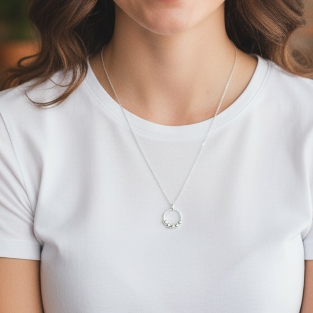 50th Birthday Gift Sterling Silver Necklace