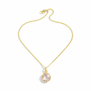 Rose Quartz Sterling Silver Necklace