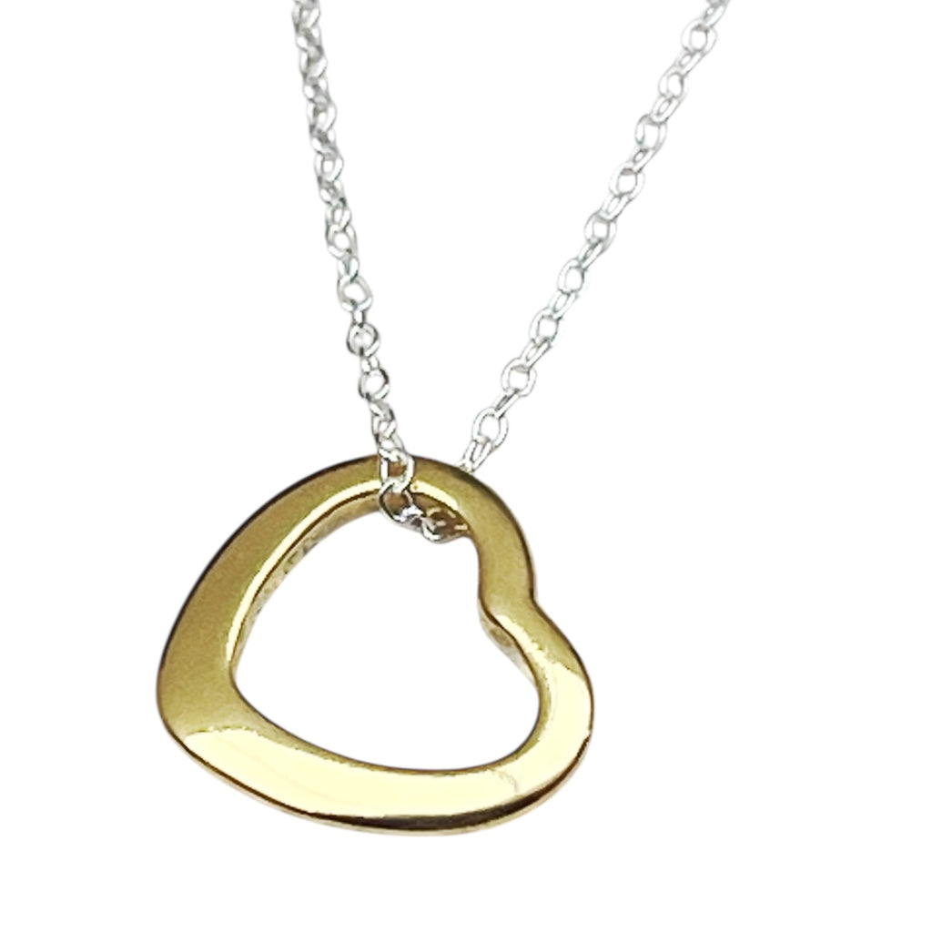 Sterling Silver Floating Heart Necklace