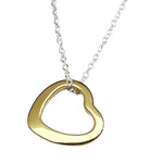 Sterling Silver Floating Heart Necklace