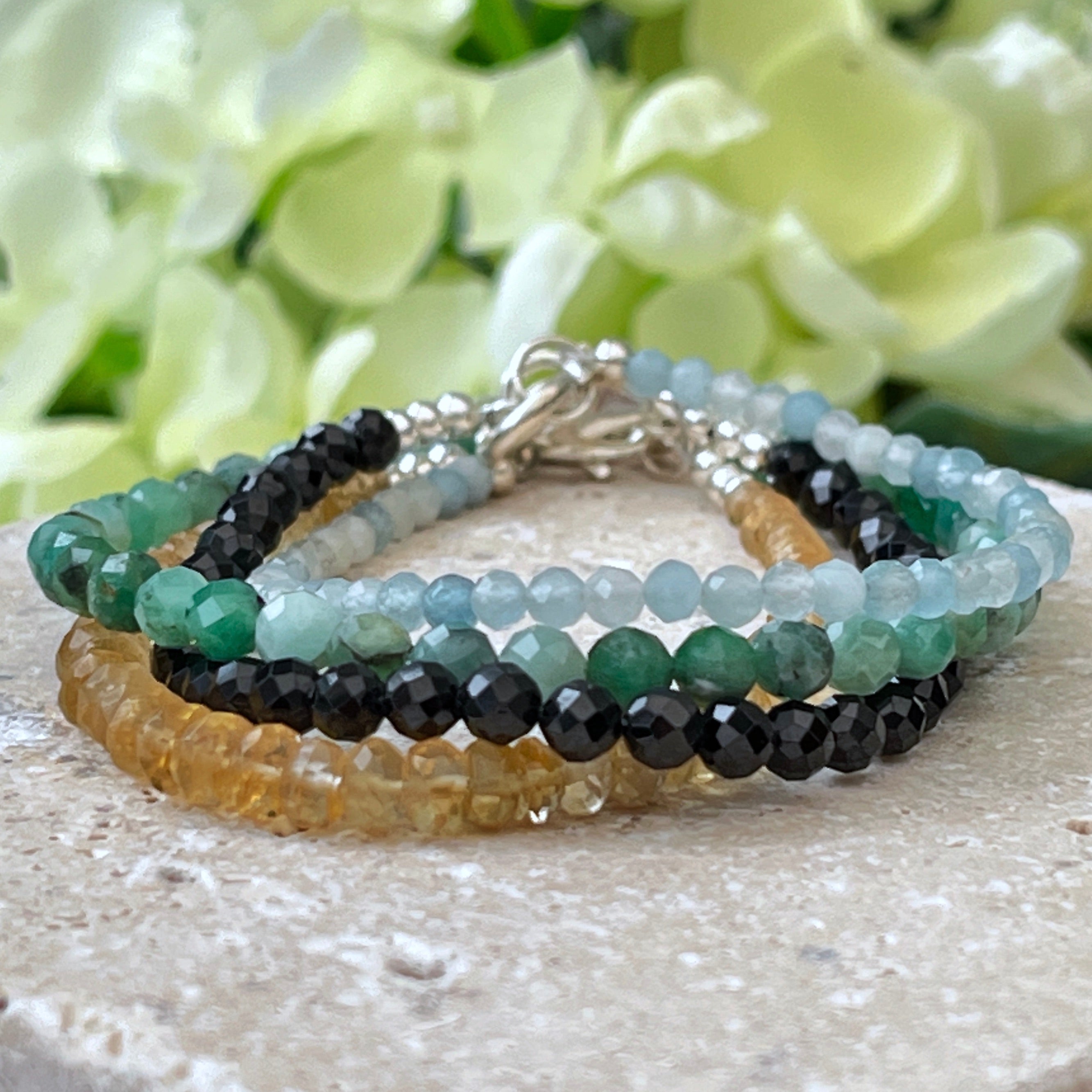 Aquamarine Stacking Bracelet