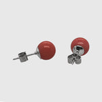 Coral Stud Earrings